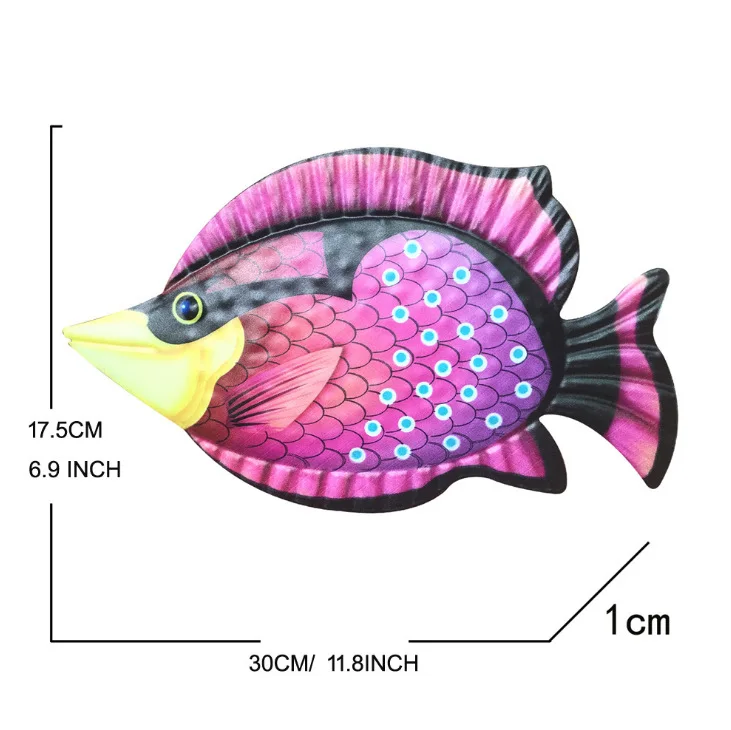 

Metal Fish Wall Art For Home And Garden Decoration Outdoor Animales Jardin With Colour Glass Statues Sculptures