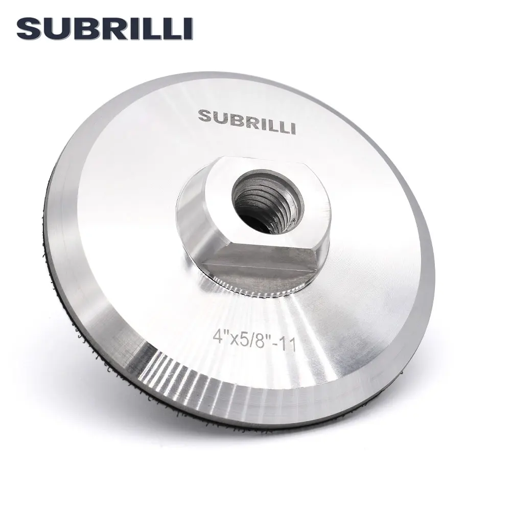 SUBRILLI 4-дюймовая алюминиевая подложка диаметром 100 мм M14 5/8-11 держатель резьбовой