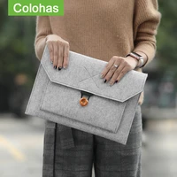 hot felt sleeve laptop bag 15 6 14 1 case for macbook air 13 pro 11 12 new 15 touch bar for xiaomi mi notebook 13 3 cover