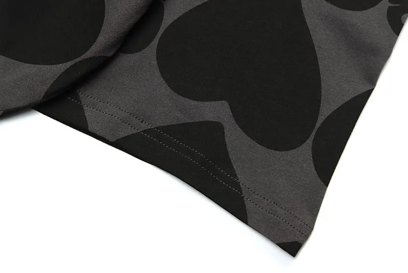 

GONTHWID Tees Shirts Streetwear Harajuku Heart Casual Loose Tshirts Men Hip Hop Fashion Summer Cotton Short Sleeve T-Shirt Tops