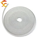 Ремень ГРМ T5 из ПУ кожи, белый полиуретановый с стальным сердечником, ширина 10 мм, 10 метров