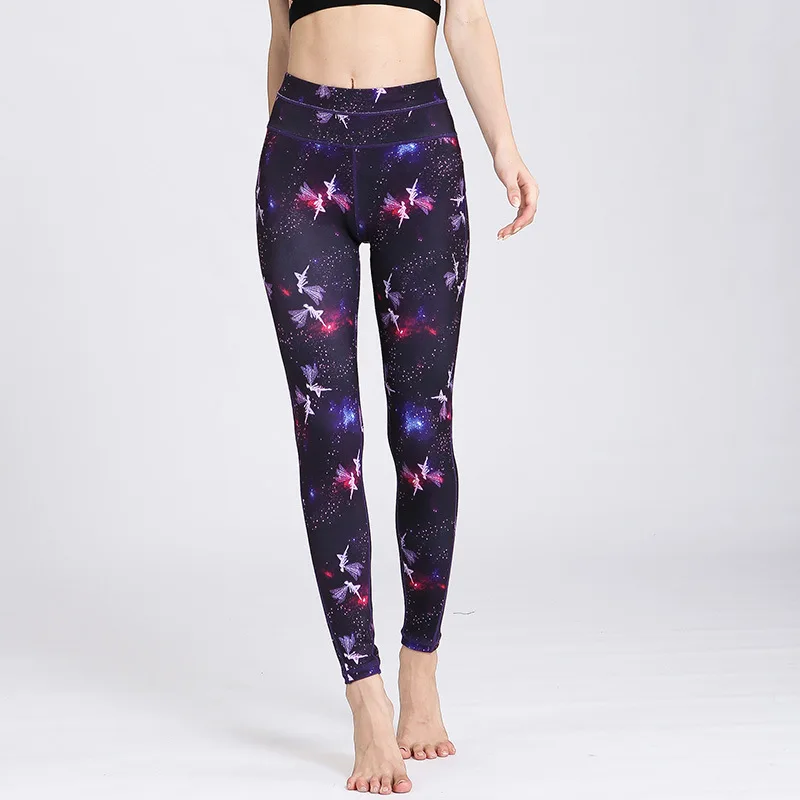 

New Style Printed Yoga Pants Women's Quick-Drying Tight Pants Running Sports Fitness Clothes stacked leggings women pants