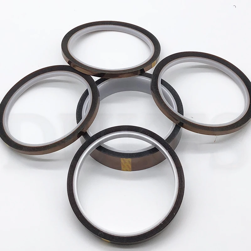 5mm 6mm 8mm 10mm 12mm 20mm 30mm 50mm x 33M Brown Heat Resistant High Temperature Polyimide Adhesive Tape | Инструменты