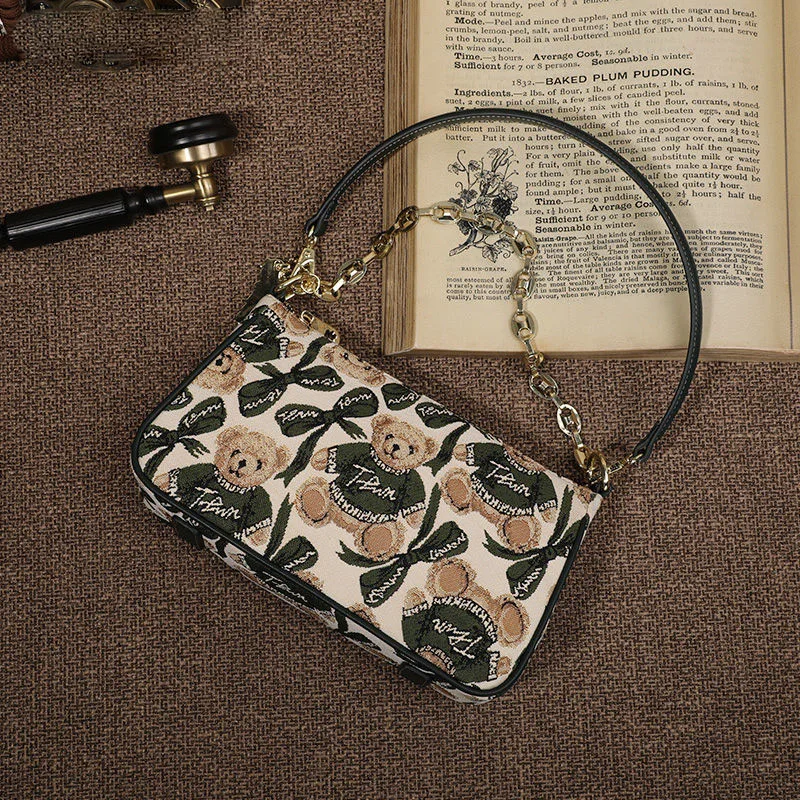 

Shoulder small bag Messenger bag female new trendy Korean version cute retro wild ins canvas bag