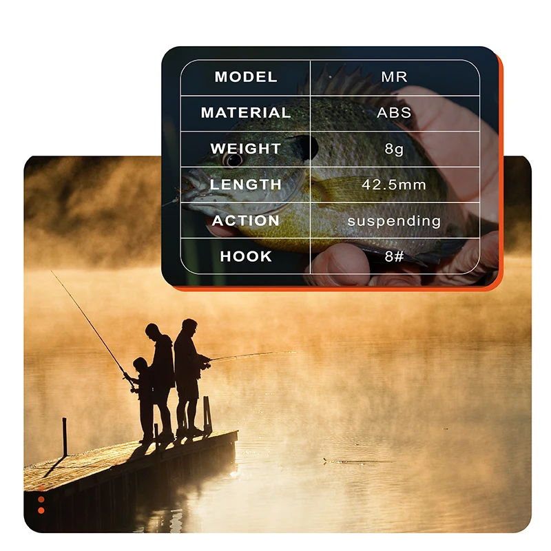 Приманка рыболовная Banshee Воблер для щуки окуня троллинг на маленькую рыбешку 42 мм