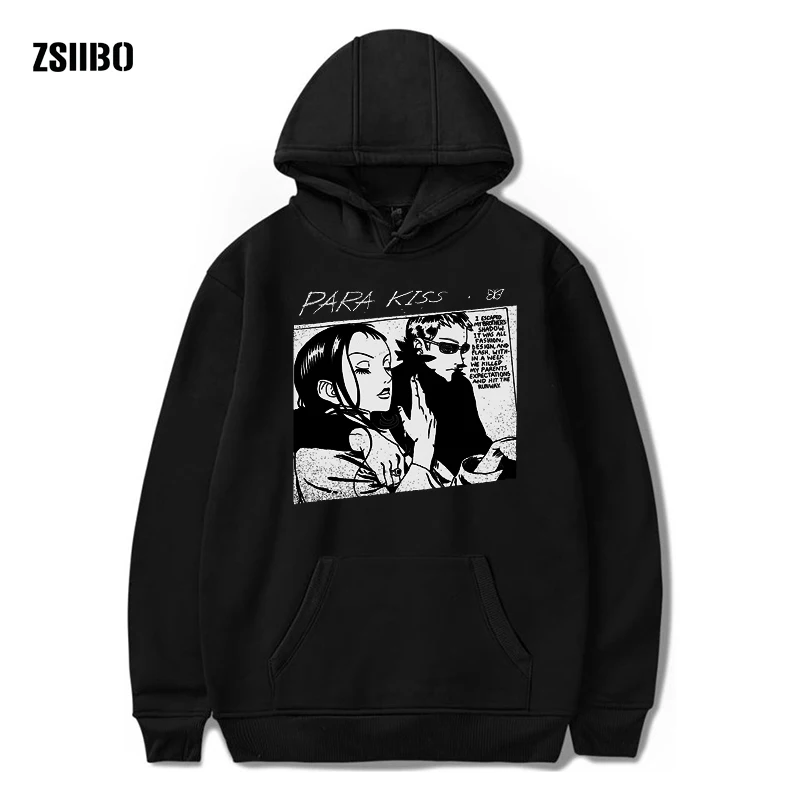 ZSIIBO Осень Новая мода Классический para kiss печать Мужской Райский поцелуй Толстовка Пуловер Аниме Толстовка с капюшоном DIYWGWY11