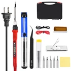 Комплект для паяльника Cautin, ЖК-дисплей, регулируемая температура, 220 В, 80 Вт