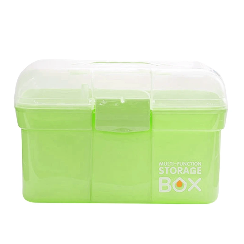 

Household medicine case transparent storage box plastic tool case portable storage