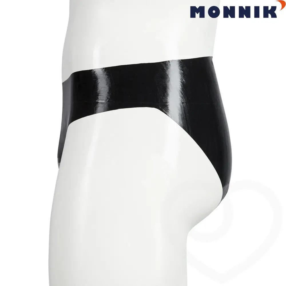 MONNIK latexSexy LingerieMen резиновые мужские шорты нижнее белье сексуальные черные