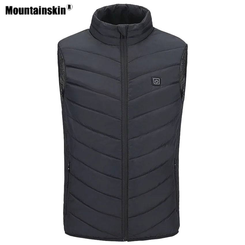 Мужская куртка с USB подогревом Mountainskin Спортивная ветровка из углеродного волокна