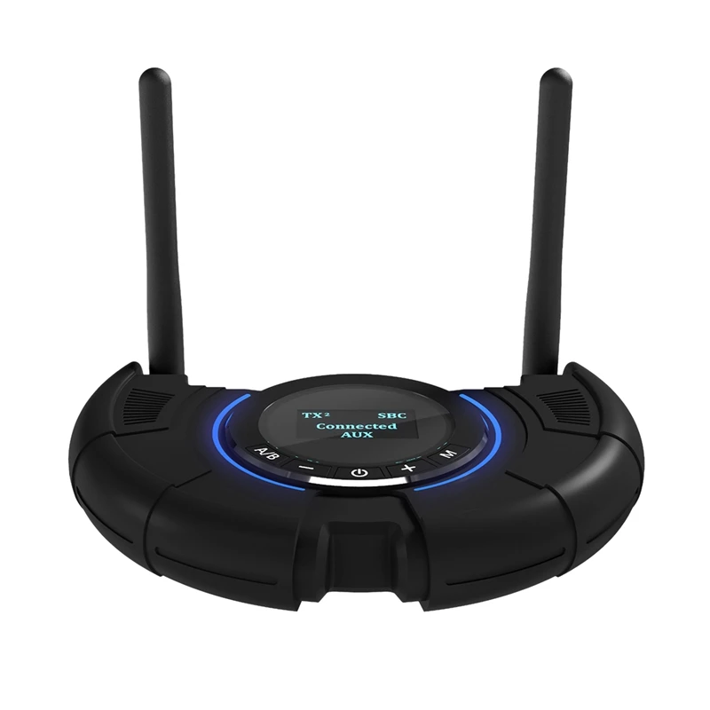

Bluetooth Receiver Transmitter 2 in 1 for CSR8675 Bluetooth 5.0 Adapter Screen Display APP Control