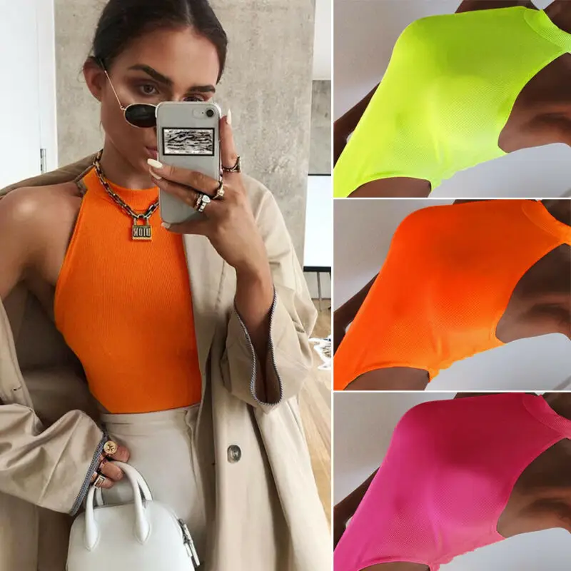 Красивая одежда Модный женский сексуальный комбинезон топы укороченный без