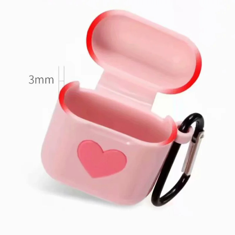 Мягкие силиконовые чехлы для Apple Airpods защитный чехол противоударный Air Pods