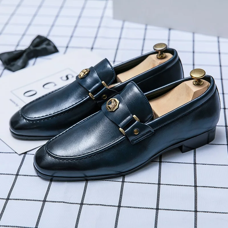 

Loafers Luxury Loafers Shoes Moccasins For Men Stylish Men's Oxford Leather Shoe Casual Male Italian Fashion Lather 2020 Mens