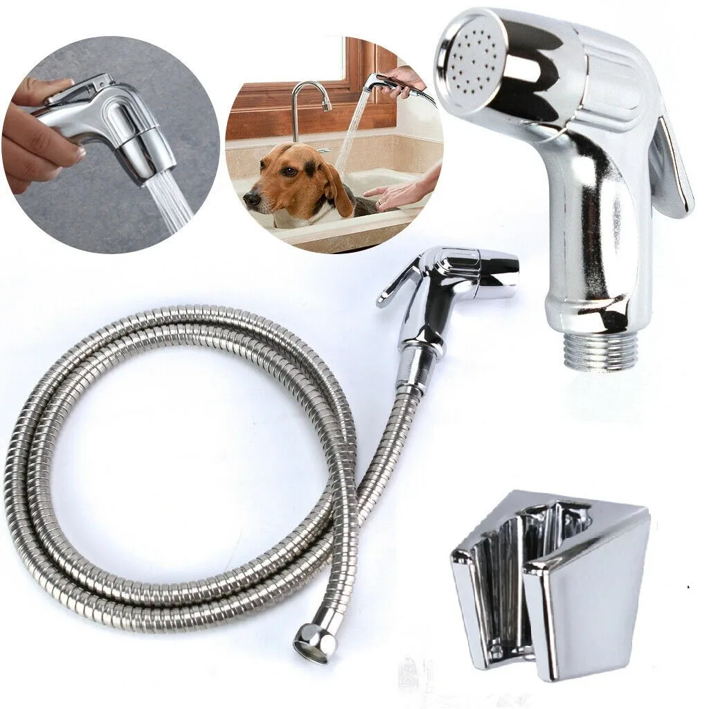 

Handheld Toilet Bidet Sprayer Set Kit Stainless Steel Hand Bidet Faucet For Bathroom Hand Sprayer Shower Head Self Cleaning