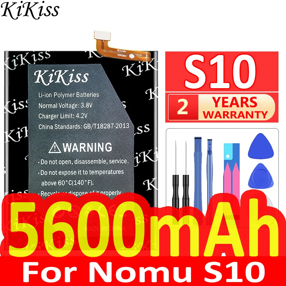 

Мощная батарея 5600mAh KiKiss для Nomu S10 S 10 Мобильный телефон запасная батарея Аккумулятор + Инструменты