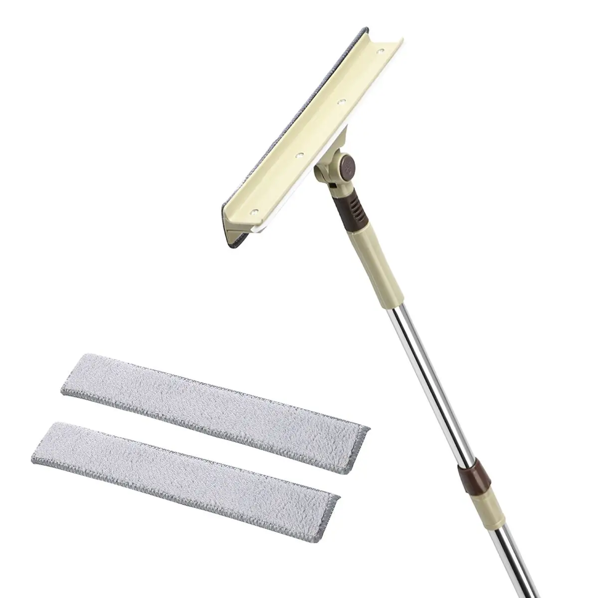 

Glass Window Telescopic Cleaner Long Handle Rotating Head Multi-Functional Household Cleaning Brushes With Cleaning Cloths