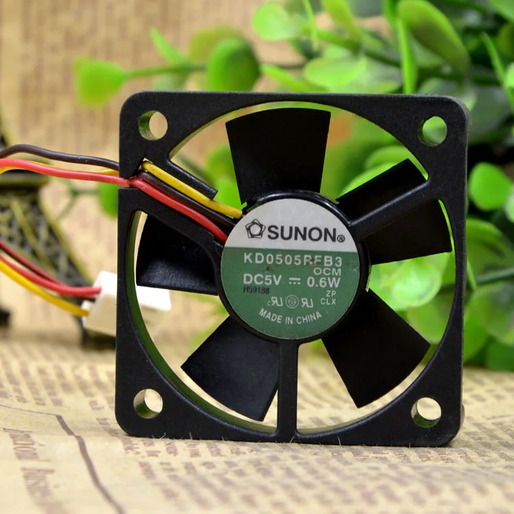 

SUNON/ SUNON KD0505RFB3 5 см 5V 0,6 W 5010 Mute USB вентилятор охлаждения