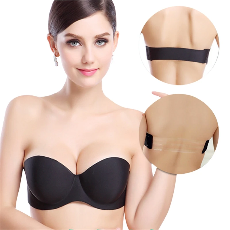 Невидимый бюстгальтер пуш ап бюстгальтеры без бретелей торжественное платье