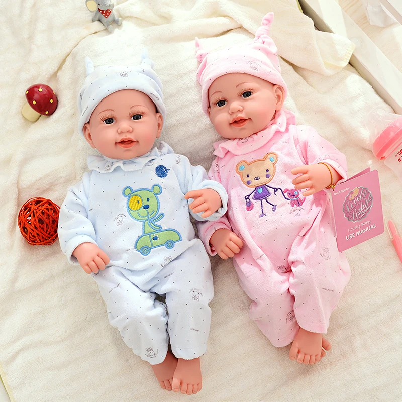 

45CM Smile Reborn Baby Doll No Function Reborn Bebe Face Toys Lifelike Real Bebe Reborn Doll Soft Silicone Doll Girls Toy Gifts