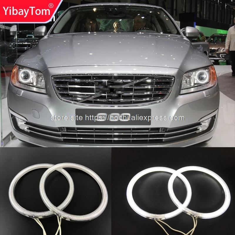 

YibayTom Excellent CCFL Angel Eyes Kit Ultra bright headlight illumination for Volvo S80 S80L 2012 2013 2014 2015