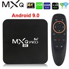 MXQ PRO 5G Smart TV приставка Android 9,0 4K 2,4G  5G WiFi Amlogic S905W 2 Гб 16 Гб HD 3D Android ТВ приставка медиаплеер 1080P глобальная версия