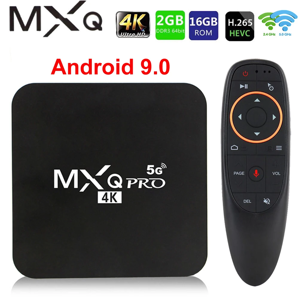MXQ PRO 5G Smart TV Box Android 9 0 4K 2 4G и WiFi Amlogic S905W Гб 16 HD 3D медиаплеер 1080P Global Versio|ТВ-приставки