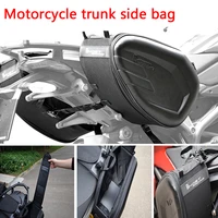 58l carbon fiber side bag motorcycle waterproof saddle bag helmet bag luggage suitcase tail bag moto riding helmet travel bag