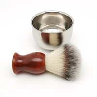 teyo man synthetic shaving brush and shaving cup set perfect for wet shave double edge razor safety razor