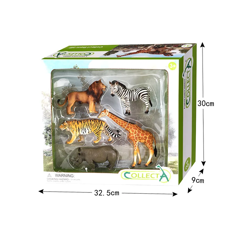 Collecta I You He Высокое качество имитация леса животных 5 загруженных Белая Акула Модель Подарочная коробка игрушки наборы подарок