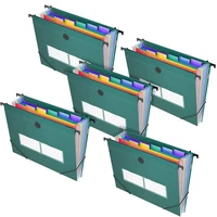 expanding file folder accordian file organizer accordion plastic file box rainbow document organizer 5pack