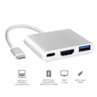 USB C HUB to HDMI-совместим с Macbook ProAir Thunderbolt 3 USB Type C Hub to HDMI-совместимый порт USB 3,0 USB-C Power