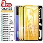 9D 3 шт. Защитное стекло для Realme 8 7 Pro 7i X XT X3 закаленное стекло Realme GT Neo 2 X2 X7 X50 Pro