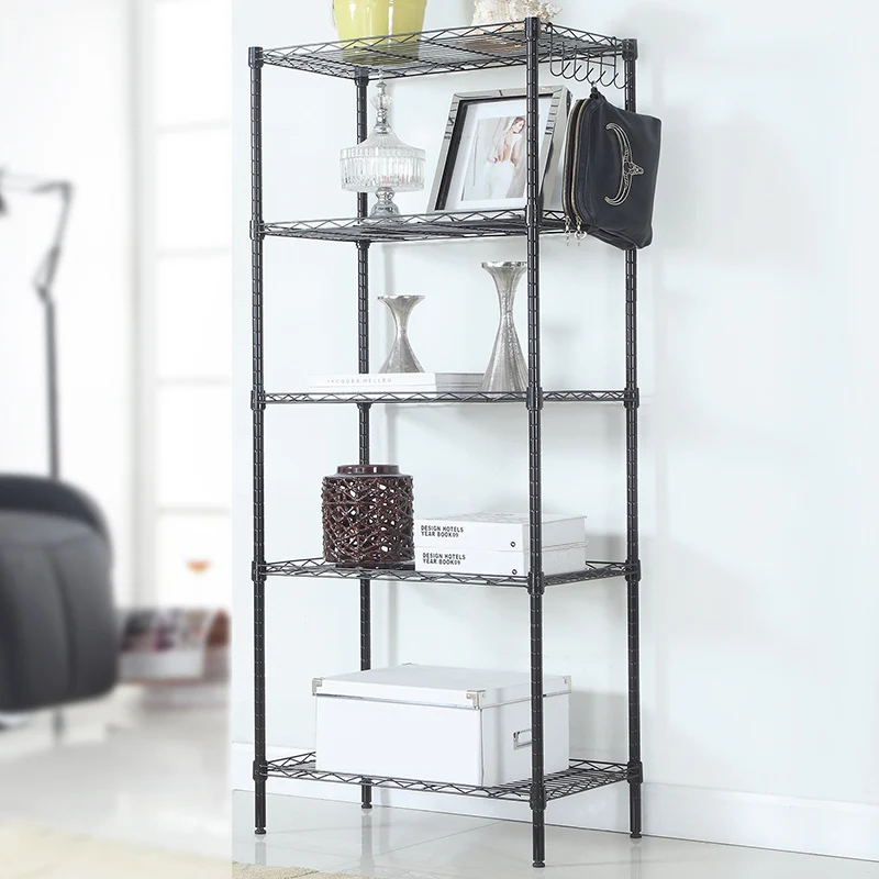 

5 layers Kitchen Shelf Standing Storage Rack Assemble Kitchen Cabinet Storager Space Saving Organizer For Bathroom