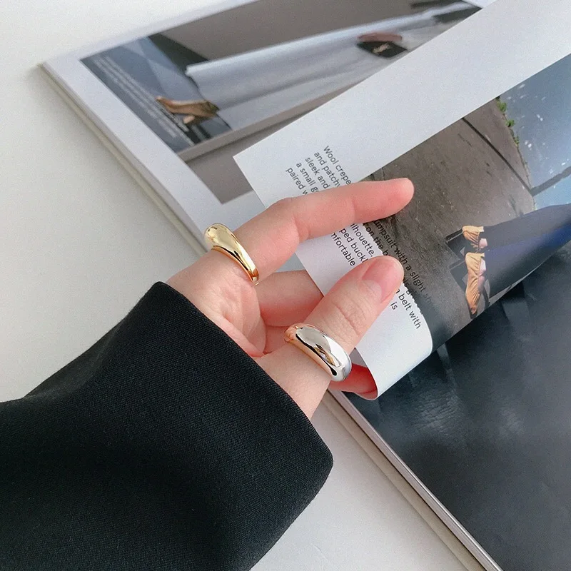 

925 Sterling Silver Ring for women INS Demon Eye Combination Set Open Female Ring adjustable