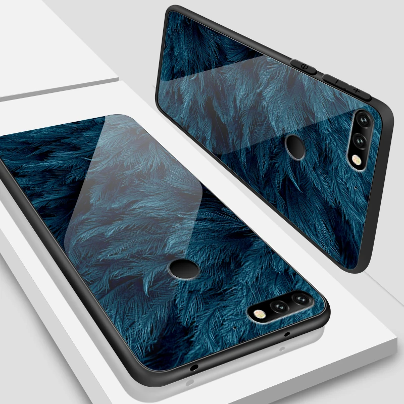 W352 Для Huawei Honor 6X 7A 7X 7C 8A 8X9 облегченное закаленное стекло крышка Y6 Y9 Y7 премьер-профессионал Magic2 Роскошные Защитные чехлы для телефонов - Цвет: W352