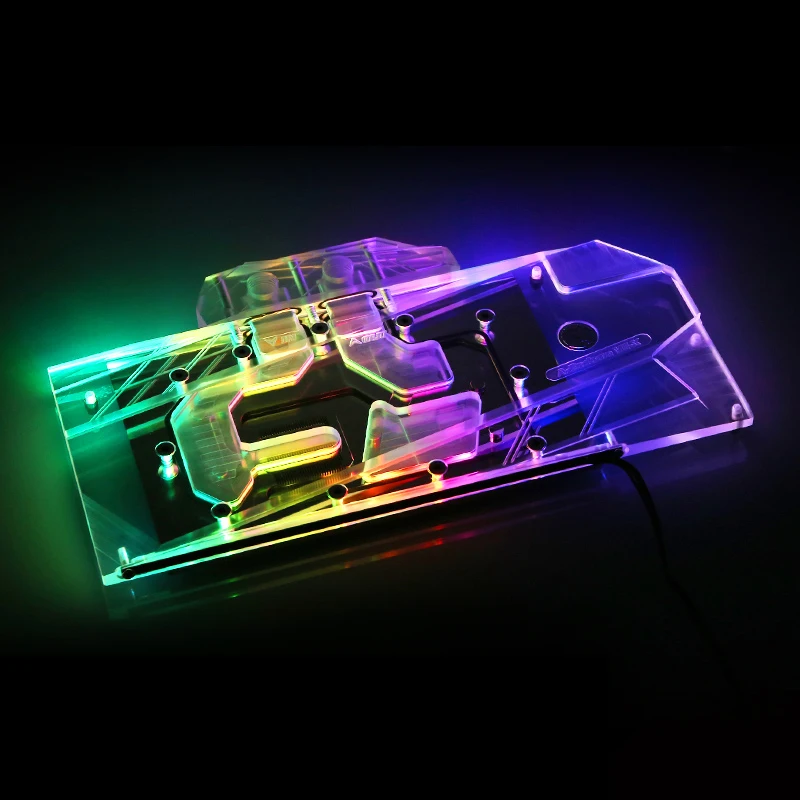 Bykski водный блок для общественных серий AMD Radeon VII водяное охлаждение GPU Блок кулер