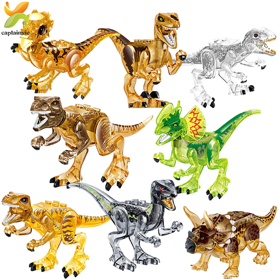 Детский пластиковый конструктор Мир Юрского периода 8 шт./компл. | Игрушки и хобби