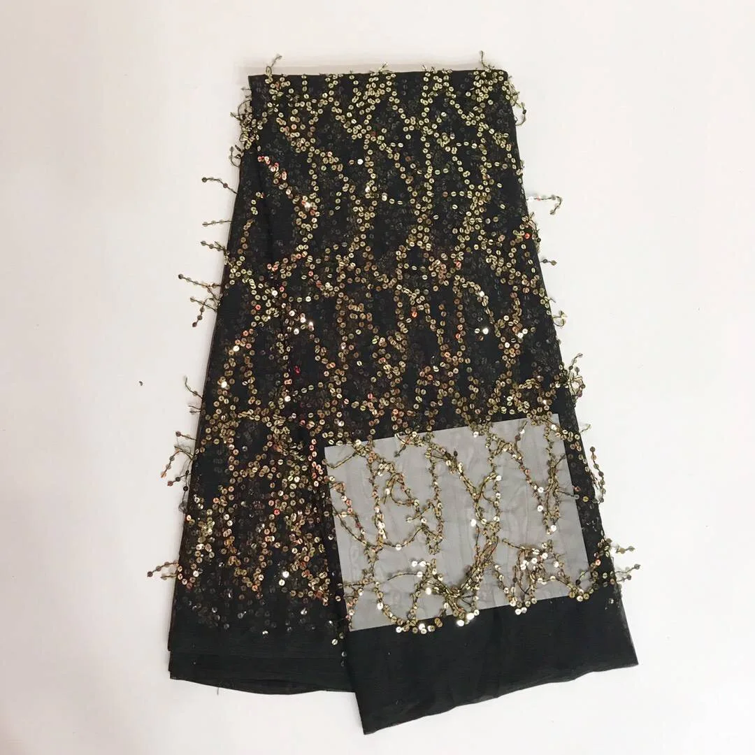 Африканская кружевная ткань французские блестки сетчатые кружева