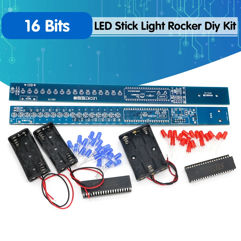 Светодиодная лампа со стабилизатором набор сделай сам 51 MCU STC89C52 электронная