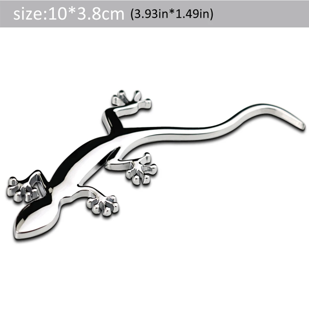 DSYCAR 1 шт. 3D металлическая наклейка на заднюю часть багажника Gecko для автомобиля