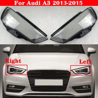 car front headlight cover for audi a3 2013 2015 auto headlamp lampshade lampcover head lamp light covers glass lens shell caps