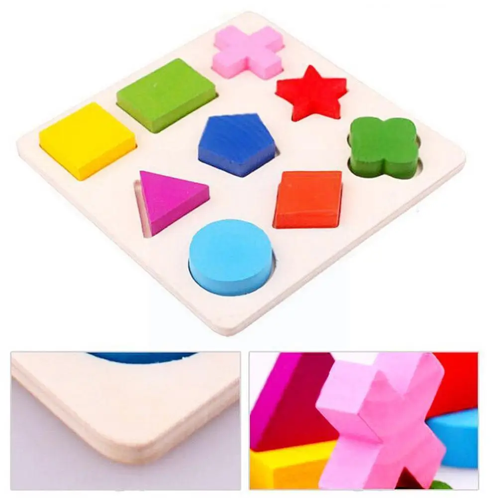 

3D Puzzle Wooden Tangram Math Baby Toys Montessori Brain Learning Toy Drawing Gift For Children Educational Board Games E7E2
