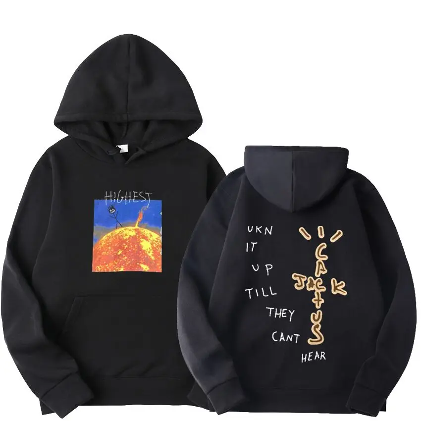 

New Flame hoodie Casual oversized sweatshirt men/women travis scott tallest sun astroworld pullover clothing vintage sweatshirts