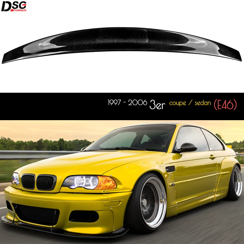 Спойлер из настоящего углеродного волокна на заднюю крышку багажника для BMW 3