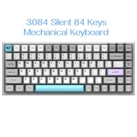 akko 3084 silent 84keys bluetooth 5 0 mechanical keyboard type c wireless gateron switch backlit gamer keyboard pbt keycaps
