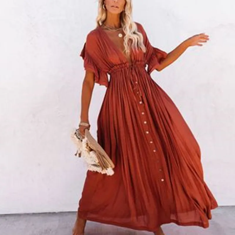 

Sexy Bikini Cover-ups Long White Tunic Casual Summer Beach Dress Elegant Women Plus Size Beach Wear Swim Suit Cover Up