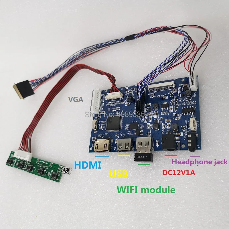 Дисплей Модуль дисплей ЖК-экран с беспроводной IPS1280X800 двойной USB + WIFI channel10.1 дюймов