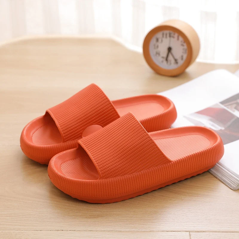 

Summer Women Thick Platform Slippers Indoor Bathroom Slipper Soft EVA Anti-slip Lovers Home Floor Slides Ladies Shoes