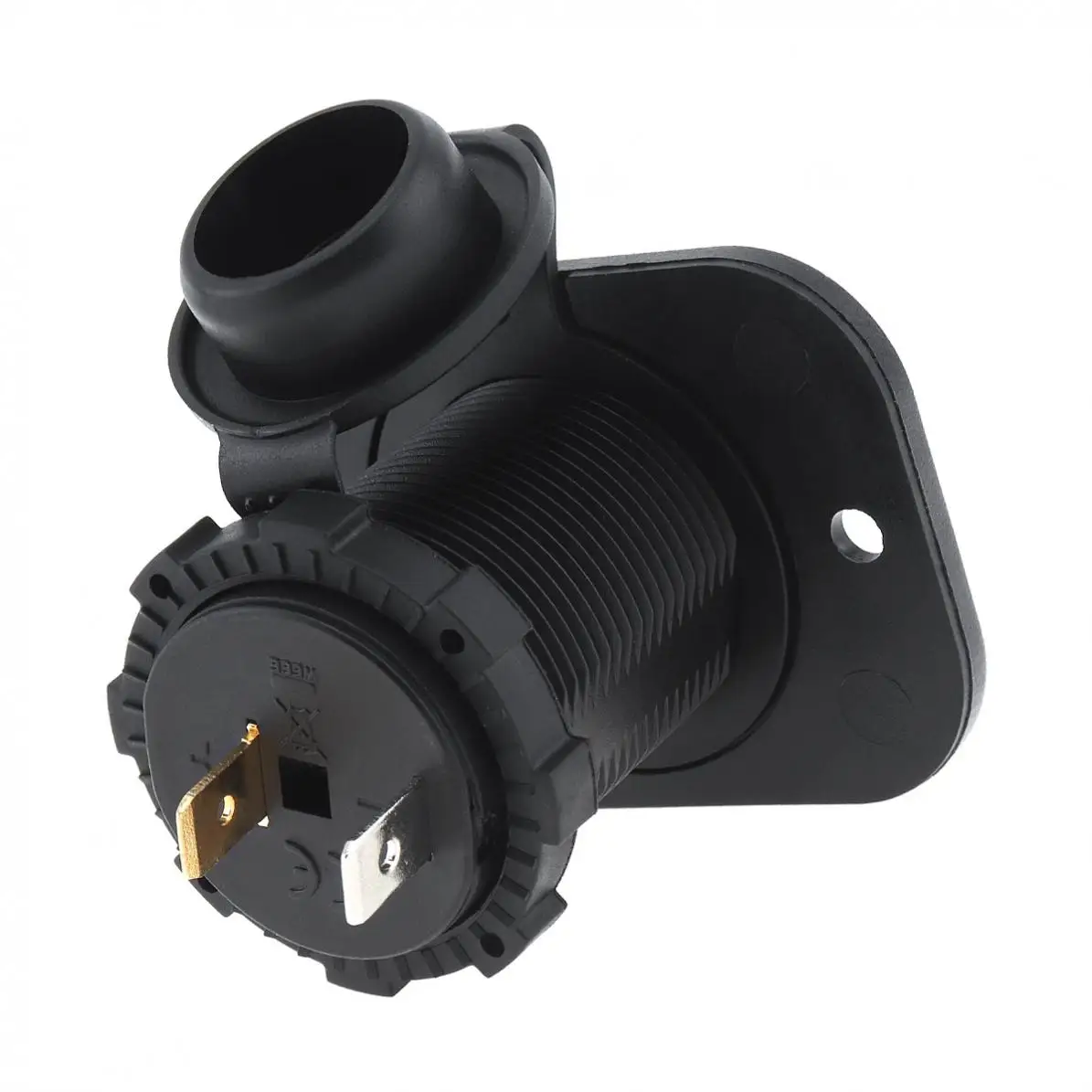 Мотоцикл Зарядные устройства Черные 12V Влагозащищенные Розетка питания GPS Зарядное устройство с фиксирующим элементом для автомобиля / Универсальное включение.